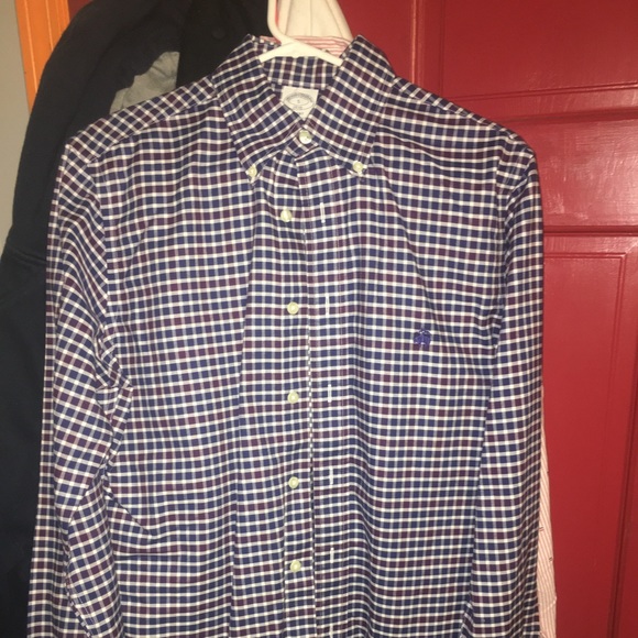 2 Small Brooks Brothers button down shirts - Picture 1 of 4
